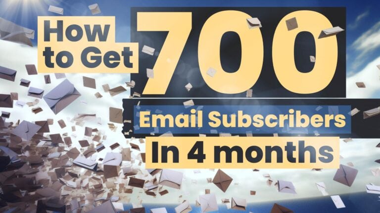 My Social Media Strategy: I got 700+ email subscribers in 4 months without ever going viral (here’s how)